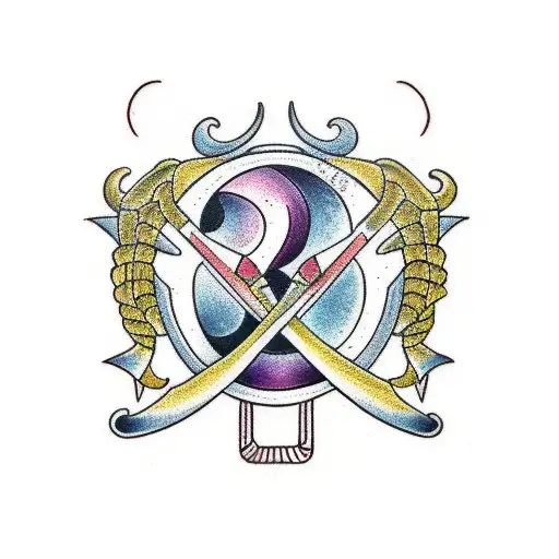 Aries and gemini tattoo design idea