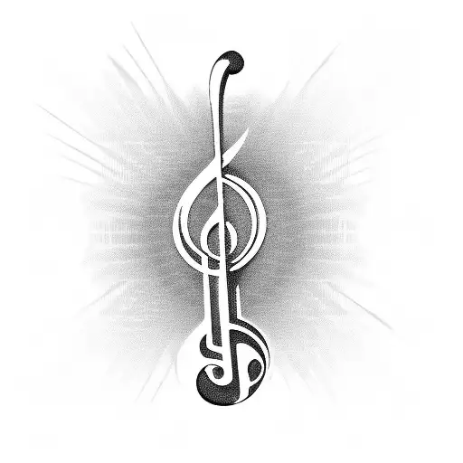 Bass Clef 666 By Xxx515xxx On Clipart Library - Triple Bass Clef Tattoo, HD  Png Download , Transparent Png Image - PNGitem