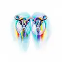 Gemini twins Aries tattoo design idea