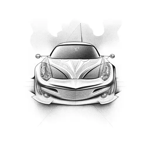 Cars tattoo design idea