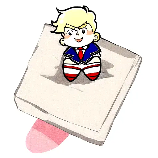 Donald Trump as a sailor moon character  tattoo design idea