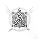 Valknut Symbol tattoo design idea