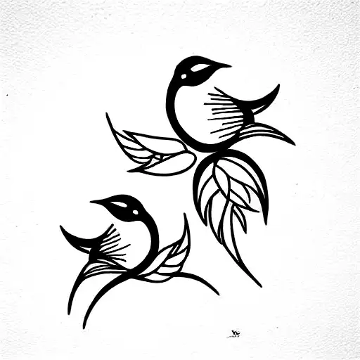 Mother Bird Nest Tattoo Design — LuckyFish, Inc. and Tattoo Santa Barbara