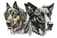 dog breed tattoo design idea