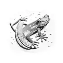 gecko tattoo design idea