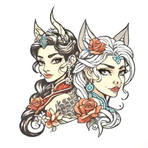 лапы кошки и имя elsa  tattoo design idea