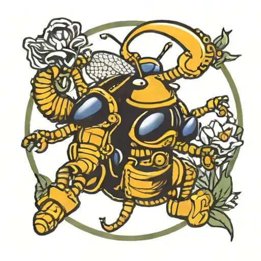 navy Seabee tattoo design idea