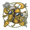 navy Seabee tattoo design idea