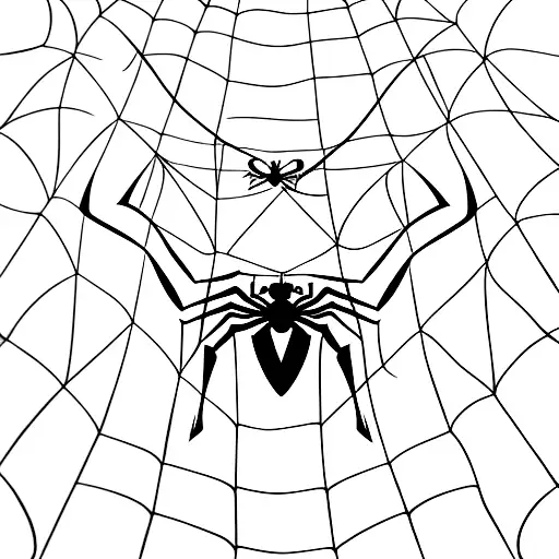 spiderman symbol  tattoo design idea