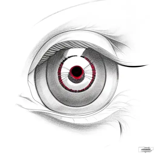 itachi sharingan with  tattoo design idea