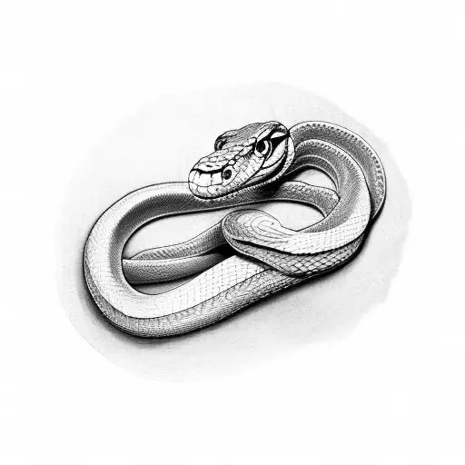 Snake 2001 metal tattoo design idea