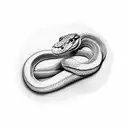 Snake 2001 metal tattoo design idea