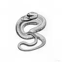 Snake 2001 metal tattoo design idea