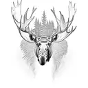 moose totem tattoo design idea