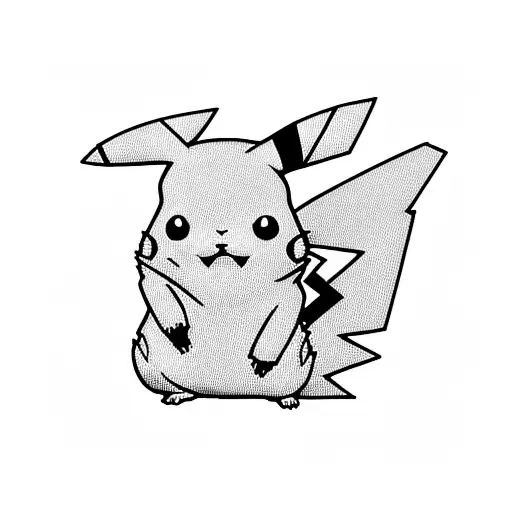 pikachu tattoo design idea