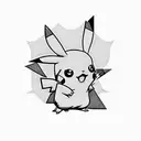 pikachu tattoo design idea