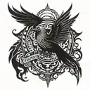 Hellsing Qoute " The Bird of the Hermes is my name, eating my wings to make me tame." tattoo design idea