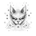 sol com o nome aurora tattoo design idea