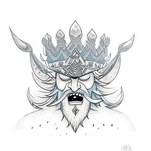 ice king from adventure time tattoo design idea