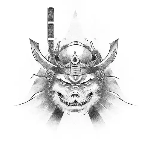 Samurai sword spine tattoo tattoo design idea