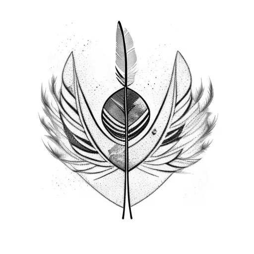 A delicate feather breaking free from chains, with vibrant colors representing life and freedom tattoo design idea