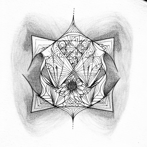 Life and death  tattoo design idea