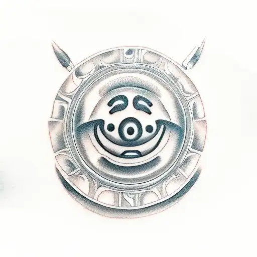 smiley face tattoo design idea