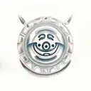 smiley face tattoo design idea