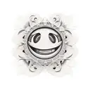 smiley face tattoo design idea