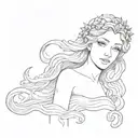 Aphrodite tattoo design idea