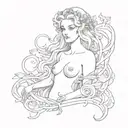 Aphrodite tattoo design idea