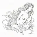 Aphrodite tattoo design idea