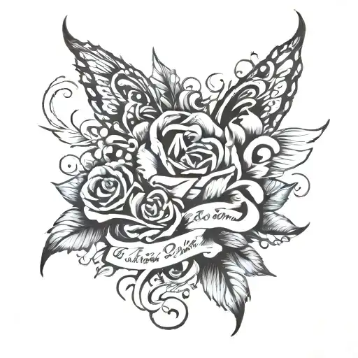 memorial tattoo for friend passed away with the words, love from the crazy one  tattoo design idea