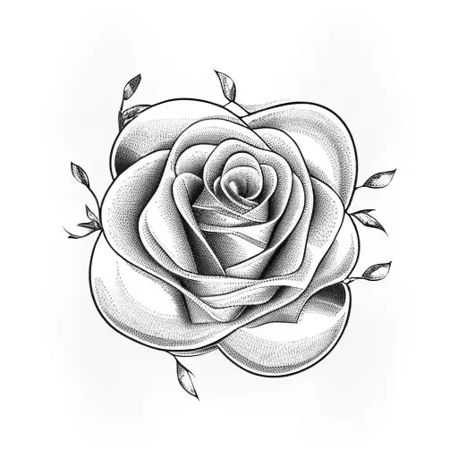A heart-shaped bouquet of Jolanda's favorite flowers intertwined with a winding road symbolizing your occupation as a driver tattoo design idea