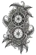 2003 in roman numerals with something appealing to the hip hop environment tattoo design idea