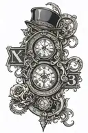 2003 in roman numerals with something appealing to the hip hop environment tattoo design idea