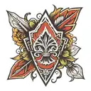ace arrowhead  tattoo design idea