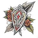 ace arrowhead  tattoo design idea