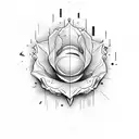 Miami dolphins and flowers tattoo design idea