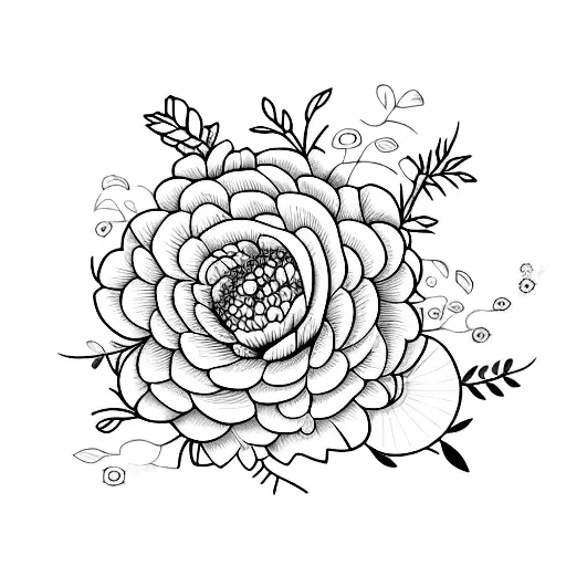 papillon moitié normal moitié fleurs tattoo design idea