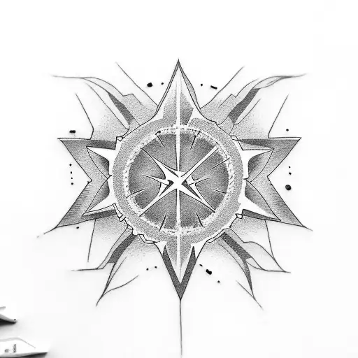 shuriken tattoo design idea