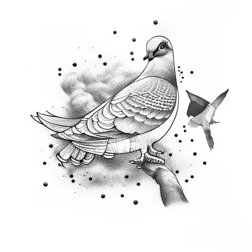 Pigeon Tattoo Design Images (Pigeon Ink Design Ideas) | Pigeon tattoo,  Tattoos, Black tattoos