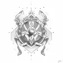 trinacria (Sicilian flag) tattoo design idea