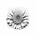 Chrysanthemum tattoo design idea