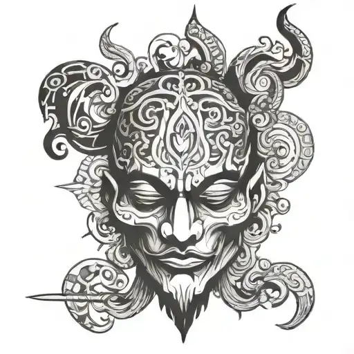 Word GENIE tattoo design idea