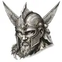 warrior tattoo design idea