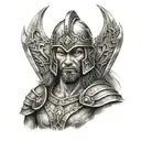 warrior tattoo design idea