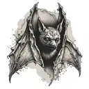 bat tattoo design idea