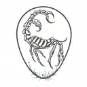 scorpio zodiac sign, capricorn trash polka tattoo design idea