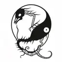 scorpio zodiac sign, capricorn trash polka tattoo design idea